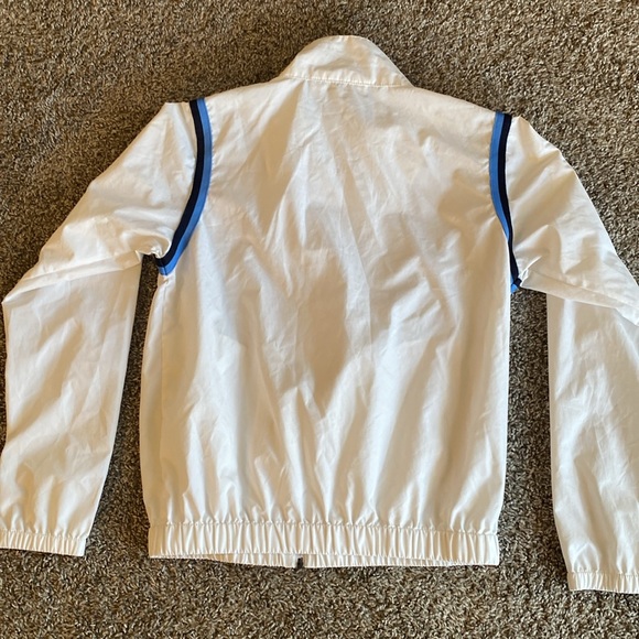 PUMA White Track Full Zip Windbreaker, Mock neck, Women’s size M - Picture 10 of 12